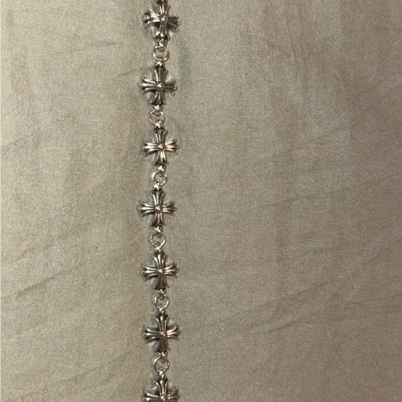 Silver Grunge Cross Bracelet - Picture 2 of 3
